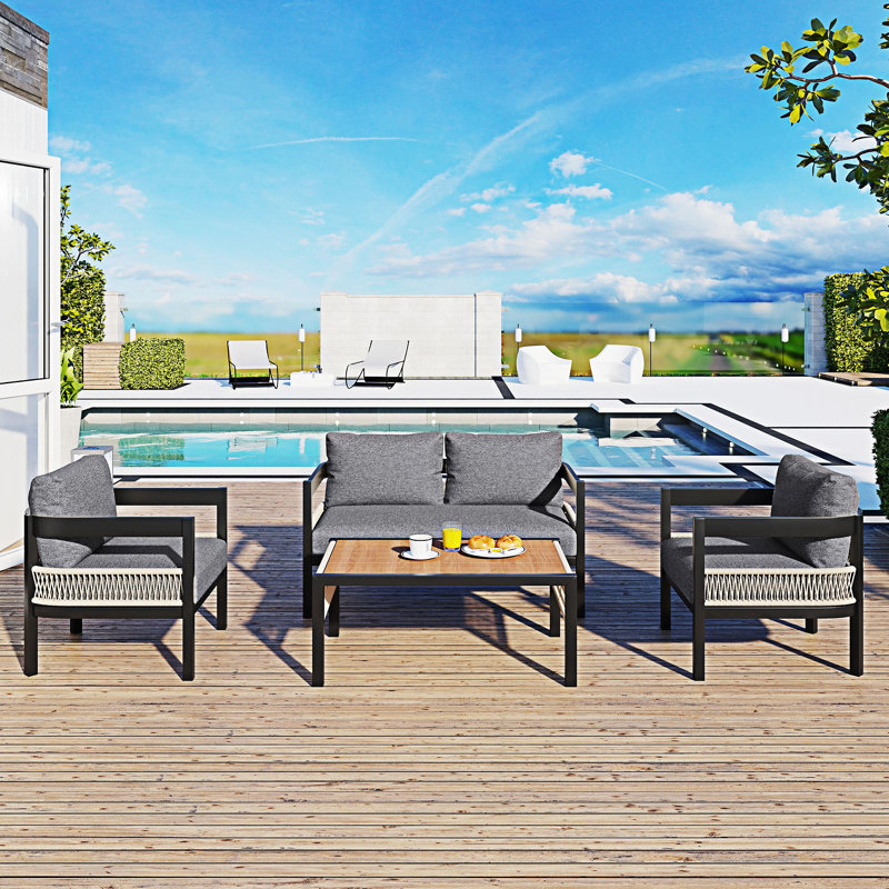 Multi-person Outdoor Sofa Set, Gray