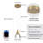 Delacerda 1 - Light Gold LED Single Pendant