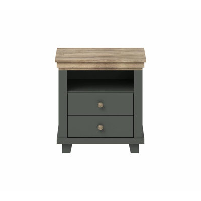 Aaryon 52cm W Manufactured Wood Bedside Table
