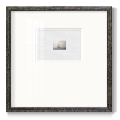 «Foggy Sail Ivpremium», reproduction encadrée