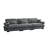 Upholstered Modular Sectional Sofa Couch