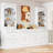 Freestanding Tall Kitchen Cabinet - 83.7Inch High With Faux Marble Surface And Storage Drawers White Top Pantry For Home-2049263998
