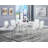 Aaly Extendable Metal Base Dining Table