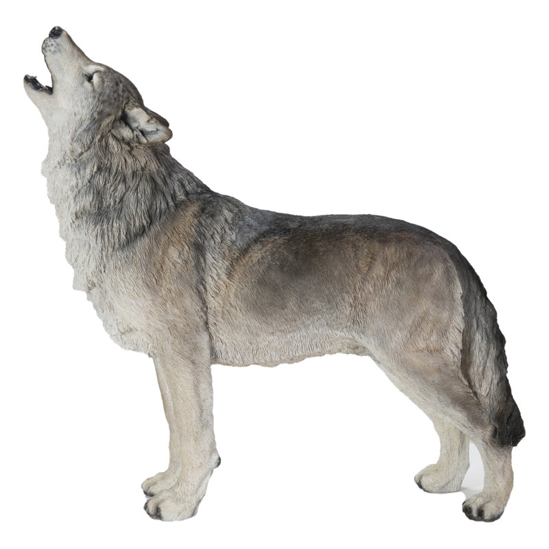 Statue debout loup