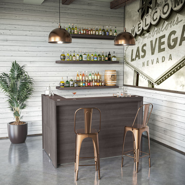 Bar d'angle avec tablettes Studio C 72W