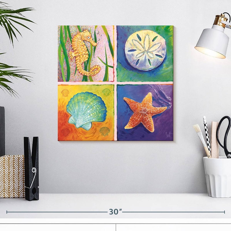 Panneau Aletra Sea Life II, H 16 po x l 16 po