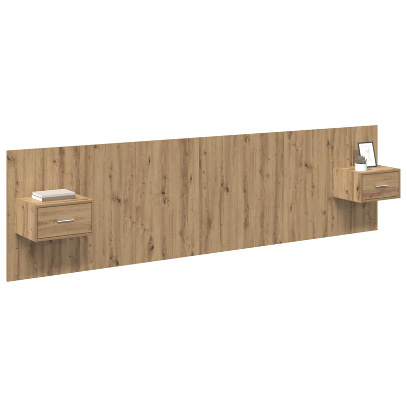 UK Emperor Headboard, Artisan Oak, 280 x 200cm