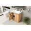Meuble-lavabo 30 po avec lavabo, armoire multifonctionnelle avec portes et tiroir, panneau de fibres à densité moyenne