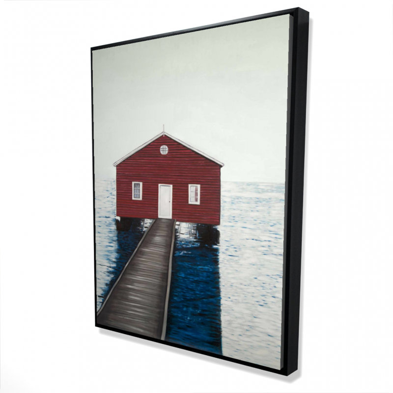 Boathouse Print On Canvas