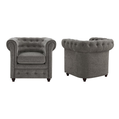 Fauteuil club Chesterfield Camberley (ensemble de 2)