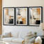ABSTRACT Series CECLXX - Impression encadrée sur mesure de qualité supérieure - 3 pièces-1406695146-1406695144