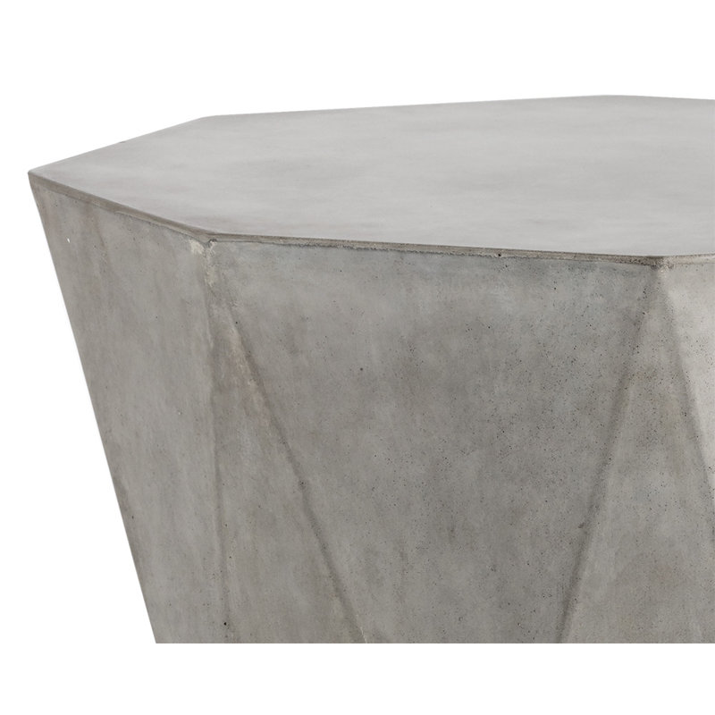 Jamari Octagonal Concrete Block End Table