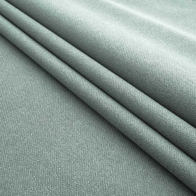 Aspire Homeware Linen 100% Blackout Single Panel Curtain for Complete Light Blocking and Better Sleep, Sage Green