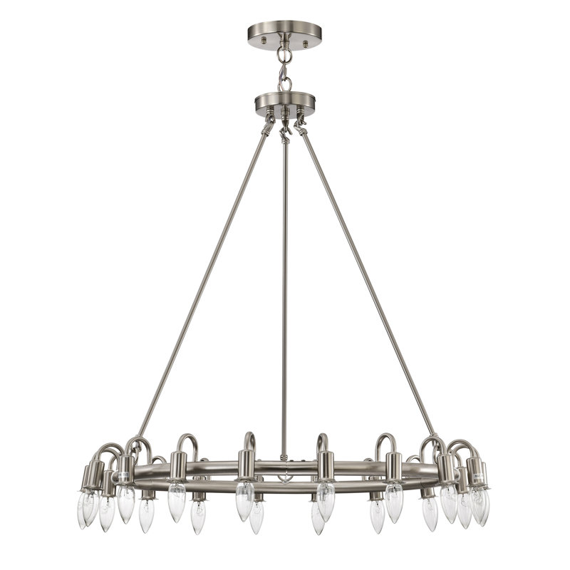 Lustre à 18 lumières Jacolyn, Satin