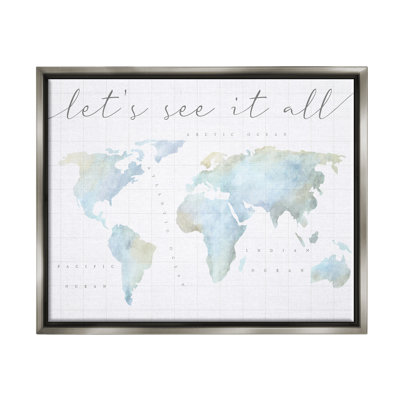 " Let's See It All World Map " by Lil' Rue