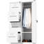 Armoire de rangement verticale en métal blanc pour et bureau, 4 tiroirs avec suspension à extension complète, documents à serrure sécurisée, chambre à coucher facile à nettoyer, divers articles à roulement en acier, assemblage
