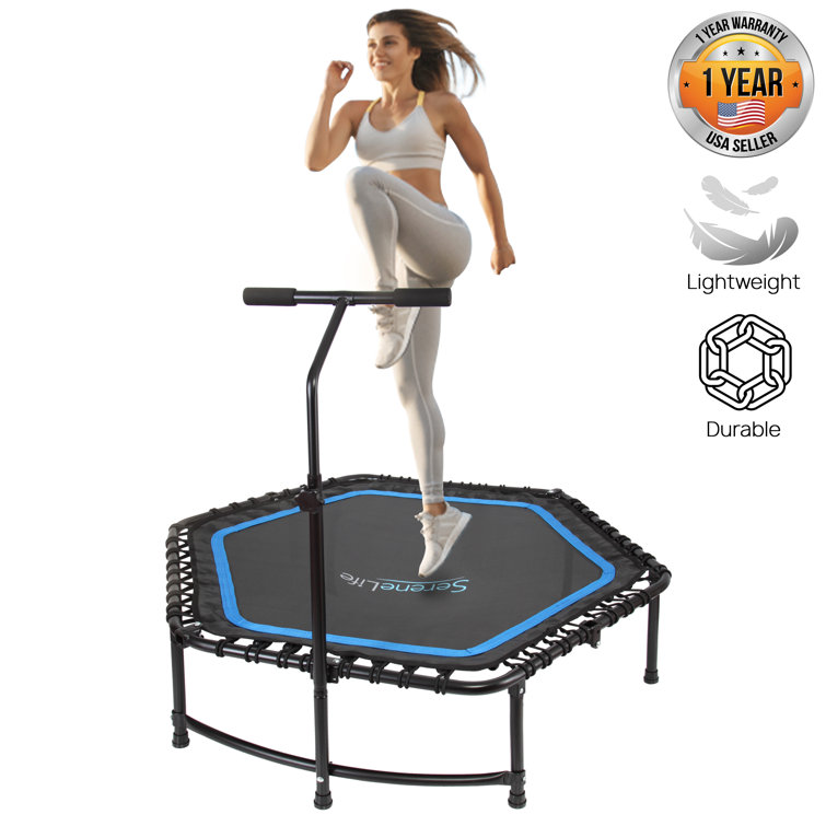 SereneLife 49.61 Foldable Octagon Fitness Trampoline with Handlebar &  Reviews - Wayfair Canada