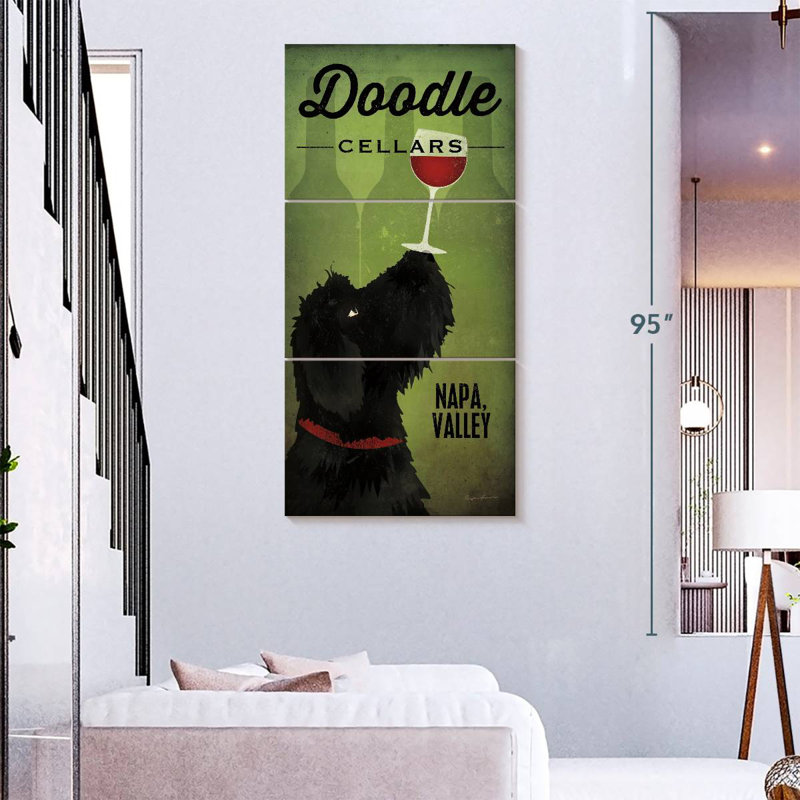 Doodle Wine Black Dog