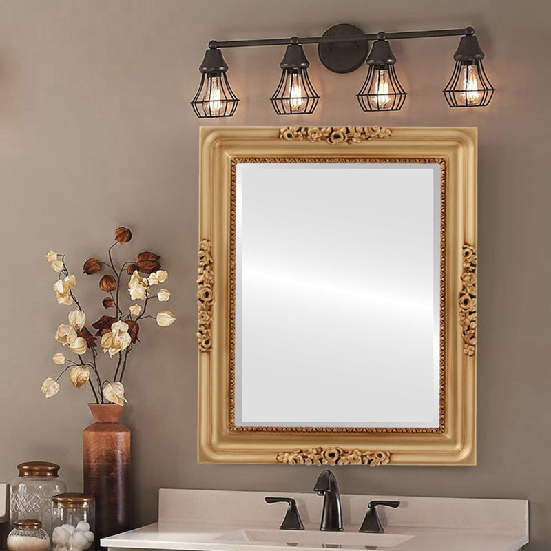 Miroir décoratif rectangulaire biseauté Vanita, H 27 po x l 21 po