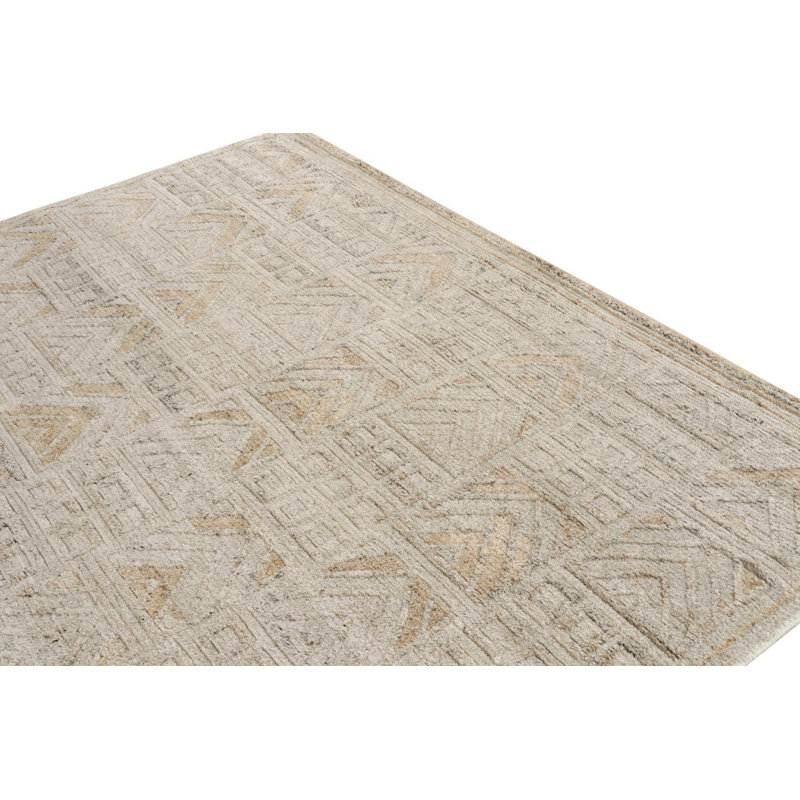 Scandinavian Wool Geometric Area Rug, Rectangle 9' x 12'