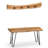 Ratcliff Industrial Solid Wood Metal Hairpin Live Edge Wall Mounted Coat Hook And Bench-1579026074