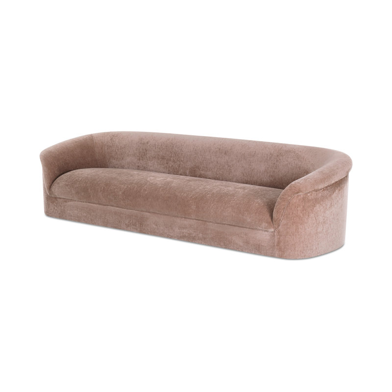 Arthur 109'' Velvet Upholstered Sofa, Pink