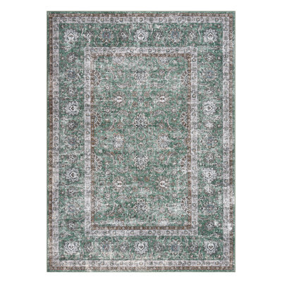 Tapis rétro à motif floral Boho