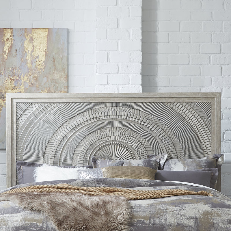 Belmar Decorative Panel Bed, Dresser & Mirror Bedroom Set, King