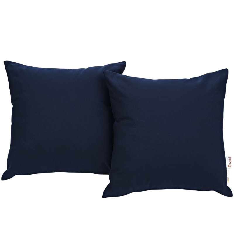 Ensemble de coussins d'extérieur Modway Invite Sunbrella, Toile bleu marine Sunbrella®