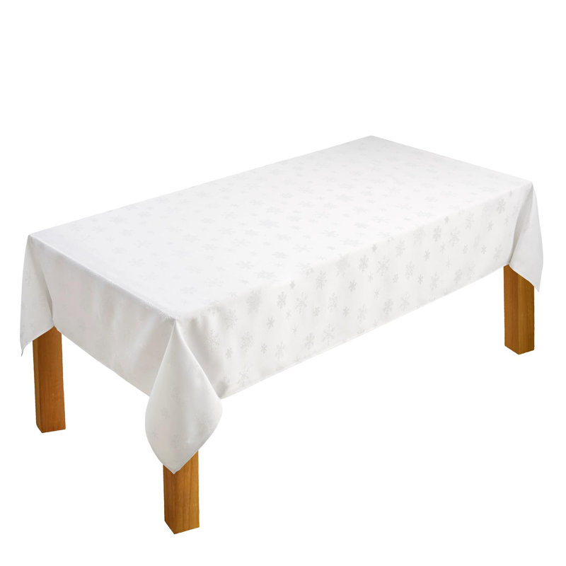 Annalie Tablecloth, 145cm W x 175cm L, White
