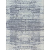 Hand Knotted Area Rug in Gray/Blue