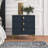 3 - Drawer Nightstand With Metal Legs-1734442854