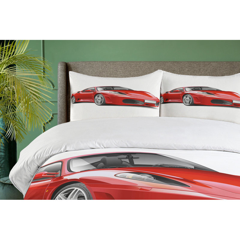 Teen Room Modern & Contemporary Duvet Cover, Queen Duvet Cover + 2 Standard Shams