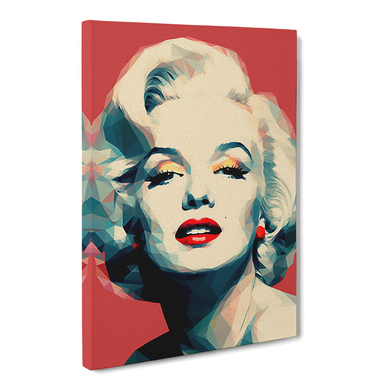 Marilyn Monroe Minimalism - Wrapped Canvas, 60cm H x 40cm W x 3cm D