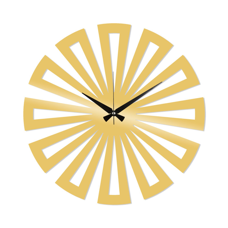 Sibylla Metal Wall Clock, Gold