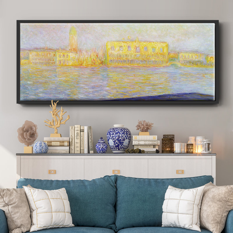 Monet - Framed Canvas, 8" H x 20" W
