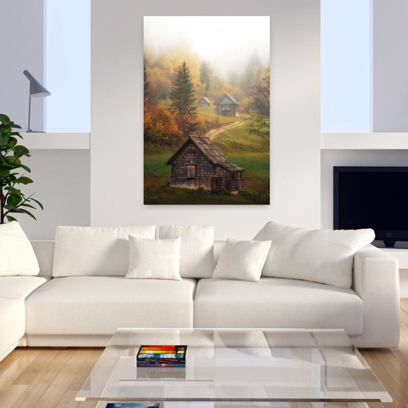 Art contemporain d'automne contemporain, H 48 po x l 32 po