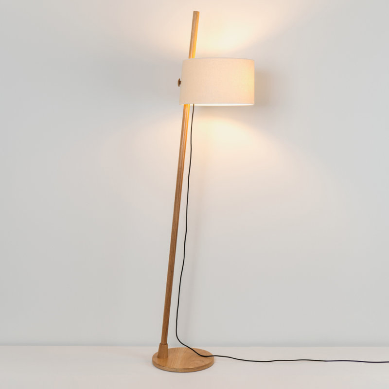 Linood 65.8268" Floor Lamp, Mink