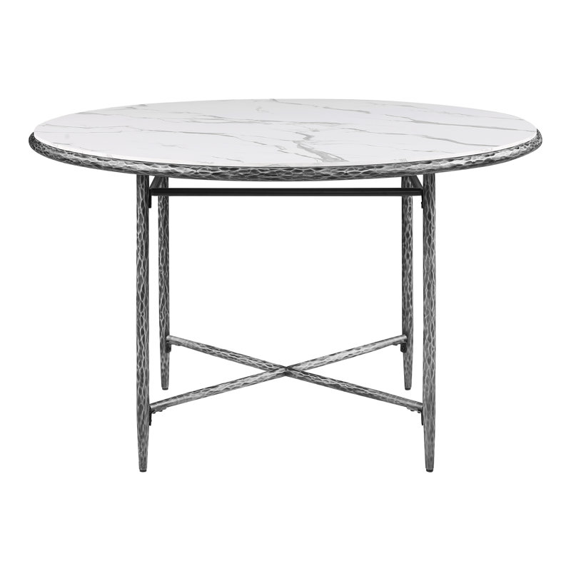 Table de salle à manger Lalia, Gris mat