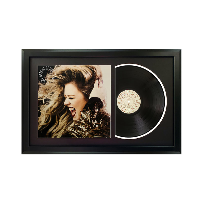 Disque vinyle encadré noir Kelly Kelly, Noir