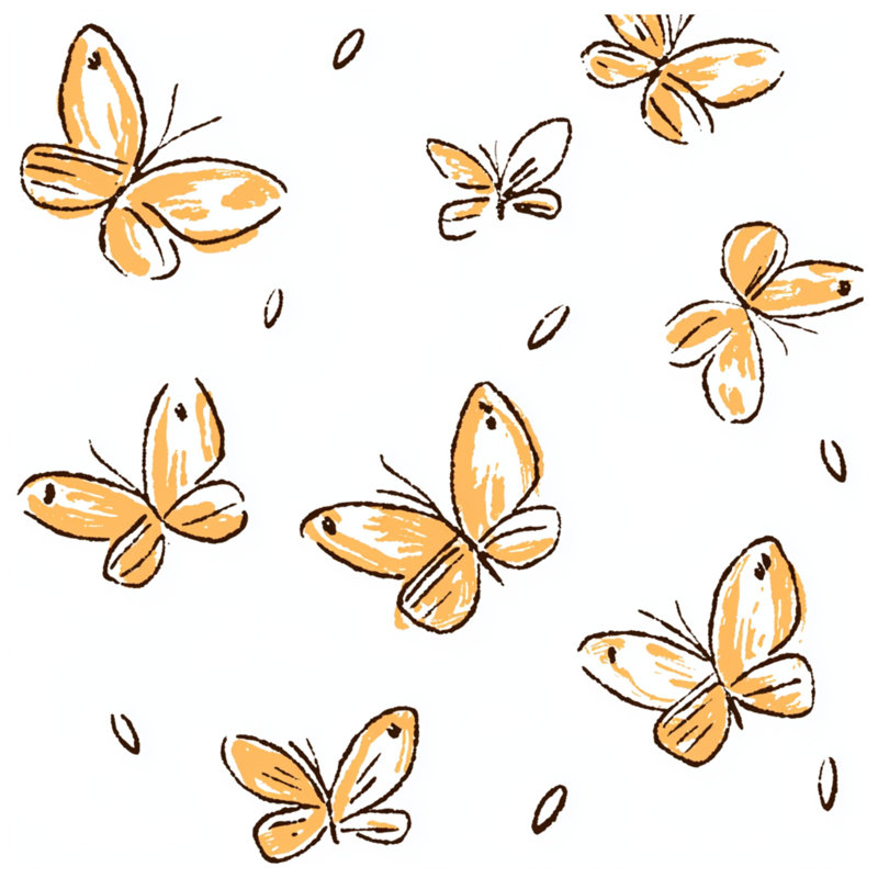 Jeté en molleton Butterfly - Jeté d'insectes pour canapés ou lits, L 68 po x H 80 po