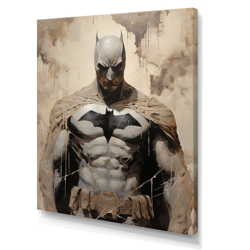 «Darkness Superheros I», reproduction d'art sur toile, Toile tendue, H 32 po x l 16 po x P 1 po