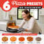 Four à pizza d'intérieur avec 7 préréglages de cuisson Gourmia, acier inoxydable