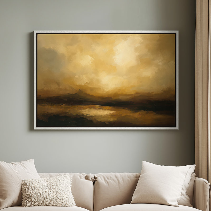 Framed Canvas Wall Art - Vintage Abstract Wall Prints for Bedroom - 24"x36", White