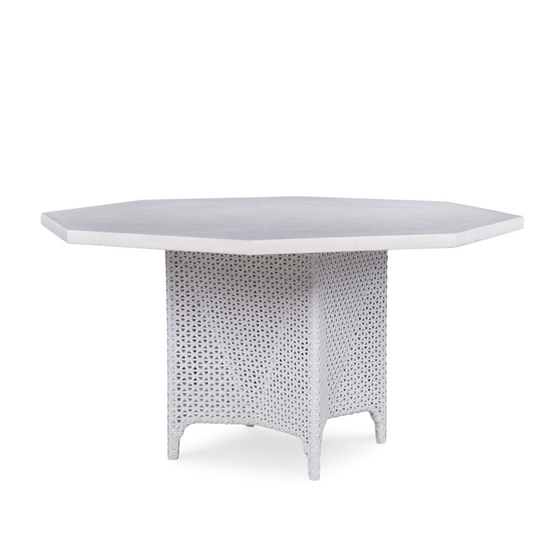 Tangier Outdoor Octagonal Dining Table, White