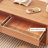 Simple solid wood glass coffee table