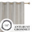 Ensemble de rideaux occultant en polyester avec œillets Neal-112466920-112466923