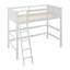 Lit mezzanine simple en bois massif avec échelle-1674048980