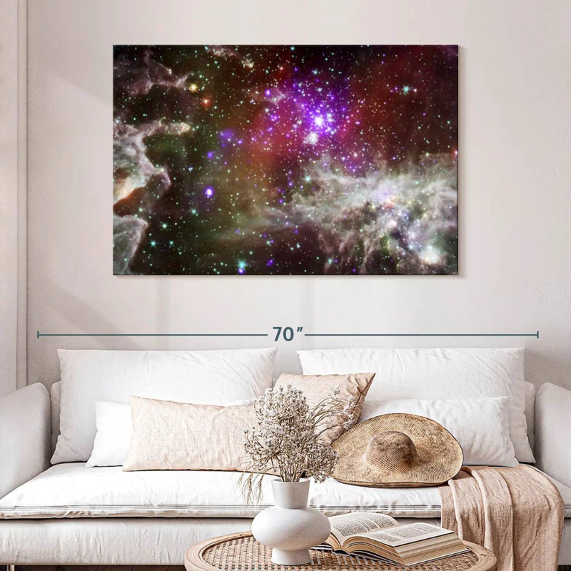 Oberle Dazzling Pacman Nebula, 32" H x 48" W