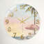 «Beach Scene», horloge murale en verre-1922837167